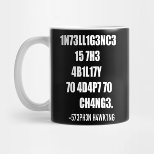 Intelligence (white lettering) Mug